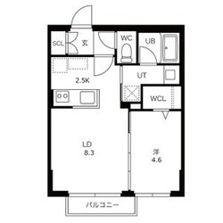 S-RESIDENCE琴似の物件間取画像